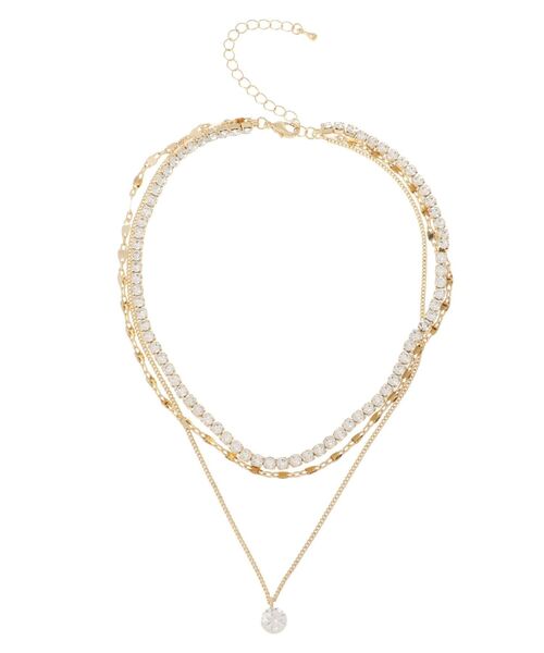 EVRIS（エヴリス）の「RHINESTONE 3連ネックレス（ネックレス・レディース・ゴールド/シルバー・FREE）」の12枚目の写真