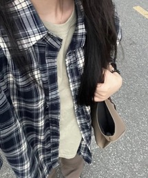 LADY LIKE | ゆったりチェックネルシャツ(シャツ/ブラウス)