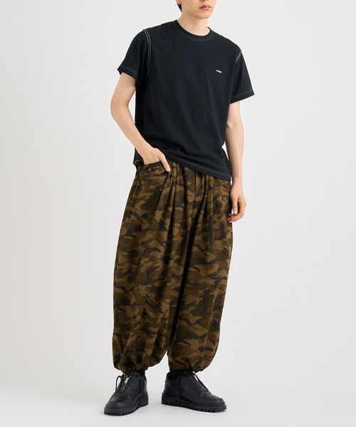 パンツ KHOKI 25AW Gattherdetail camouflagepants KHOKI / コッキ】Gatther-detail camouflage pants（その他