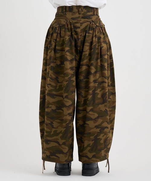 パンツ KHOKI 25AW Gattherdetail camouflagepants KHOKI / コッキ】Gatther-detail camouflage pants（その他