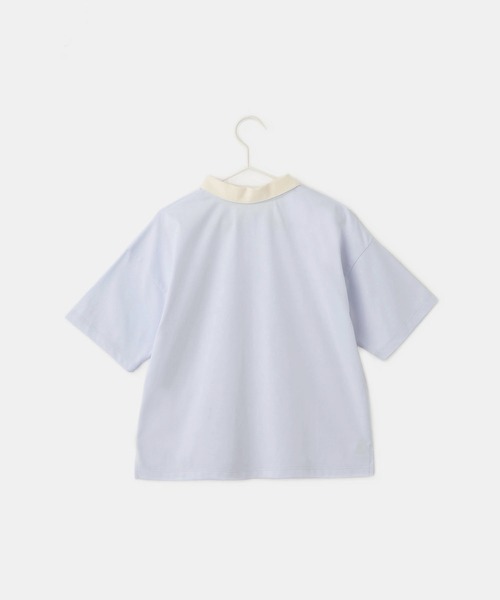 セール】【接触冷感・吸水速乾】【UNISEX】衿付きカレッジトップス
