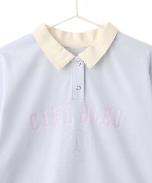 セール】【接触冷感・吸水速乾】【UNISEX】衿付きカレッジトップス