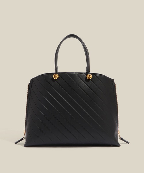 E'POR(エポール)の「【E'POR】【数量限定】Y BAG Medium Emboss(トートバッグ・レディース・ベージュ/ブラック・FREE)」の5枚目の写真