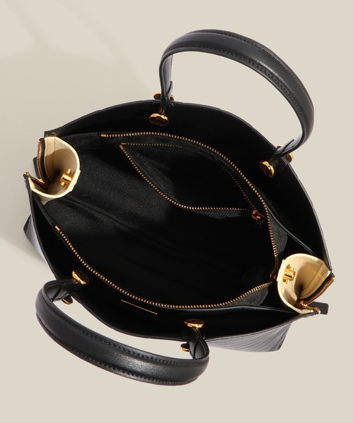 E'POR(エポール)の「【E'POR】【数量限定】Y BAG Medium Emboss(トートバッグ・レディース・ベージュ/ブラック・FREE)」の16枚目の写真