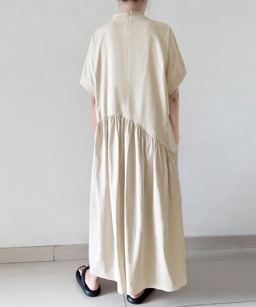Doux Belle(ドゥーベル)の「Aラインシンプルロングワンピース(ワンピース・レディース・ベージュ/ライトブラウン/カーキ/ブラック・FREE)」の18枚目の写真