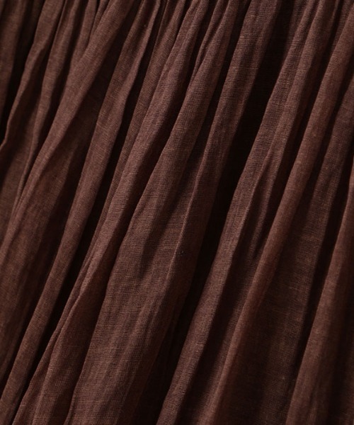 ETRE TOKYO（エトレトウキョウ）の「インドコットンエアリーキャミワンピース（ワンピース・レディース・オフホワイト/ブラウン・FREE）」の19枚目の写真