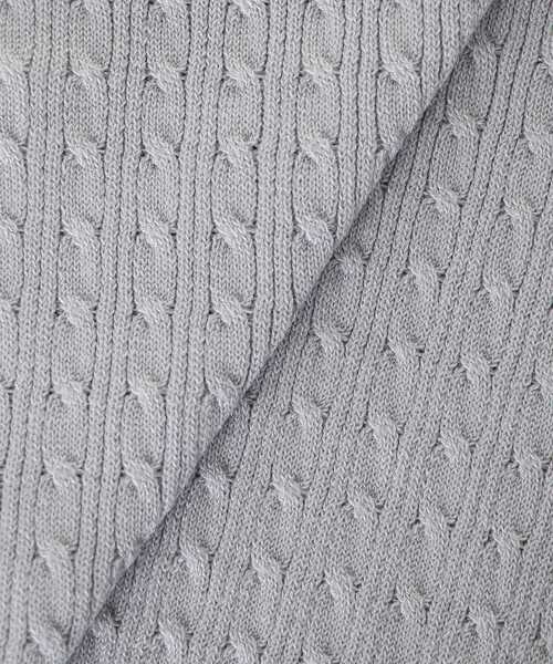 MAJESTIC LEGON（マジェスティックレゴン）の「デコルテオープンバイカラー襟ニット（ニット/セーター・レディース・ライトグレー/ブラック/ピンクベージュ/アイボリー/ボルドー・MEDIUM）」の12枚目の写真