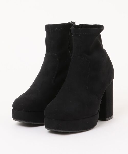 one way（ワンウェイ）の「ストレッチショートブーツ（ブーツ・レディース・アイボリー/ブラック/ブラック系その他・SMALL/MEDIUM/LARGE）」の3枚目の写真