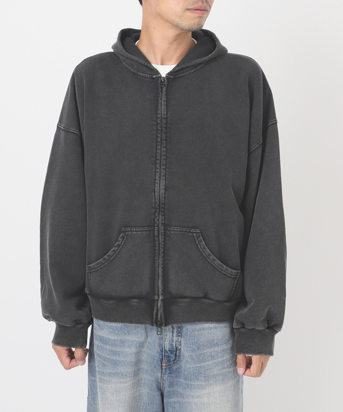 JERZEES(ジャージーズ)の「JERZEES別注ZIP UP HOODIE(パーカー・メンズ・ブラック/パープル・MEDIUM/LARGE)」の10枚目の写真