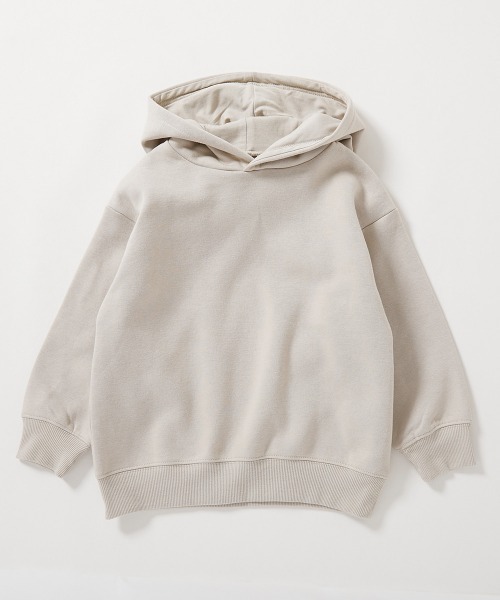 devirock（デビロック）の「ビッグシルエット 裏起毛プルパーカー（パーカー・キッズ・ライトグレー/ベージュ系/グリーン系/ピンク系/ブラック/ダークグリーン・100cm/110cm/120cm/130cm/140cm/150cm/160cm）」の17枚目の写真