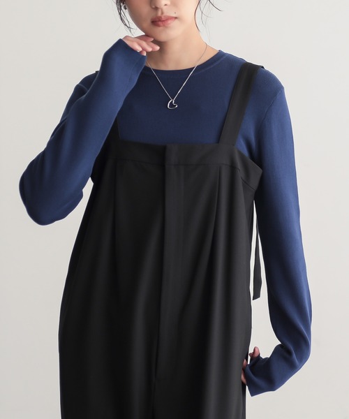 for/c(フォーシー)の「コットン混やわらかリブニット【サスティナブル】(ニット/セーター・レディース・ブルー/ブラウン/オフホワイト/ブラック・L/M)」の11枚目の写真