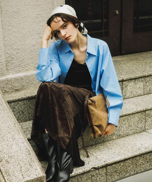 SENSE OF PLACE by URBAN RESEARCH（センスオブプレイスバイアーバンリサーチ）の「ワイドシャフトミドルブーツ（ブーツ・レディース・ブラック/ベージュ・SMALL/LARGE/MEDIUM）」の13枚目の写真