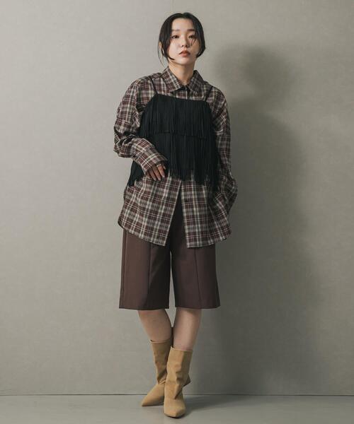 SENSE OF PLACE by URBAN RESEARCH（センスオブプレイスバイアーバンリサーチ）の「ワイドシャフトミドルブーツ（ブーツ・レディース・ブラック/ベージュ・SMALL/LARGE/MEDIUM）」の20枚目の写真