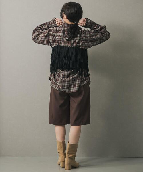 SENSE OF PLACE by URBAN RESEARCH（センスオブプレイスバイアーバンリサーチ）の「ワイドシャフトミドルブーツ（ブーツ・レディース・ブラック/ベージュ・SMALL/LARGE/MEDIUM）」の21枚目の写真