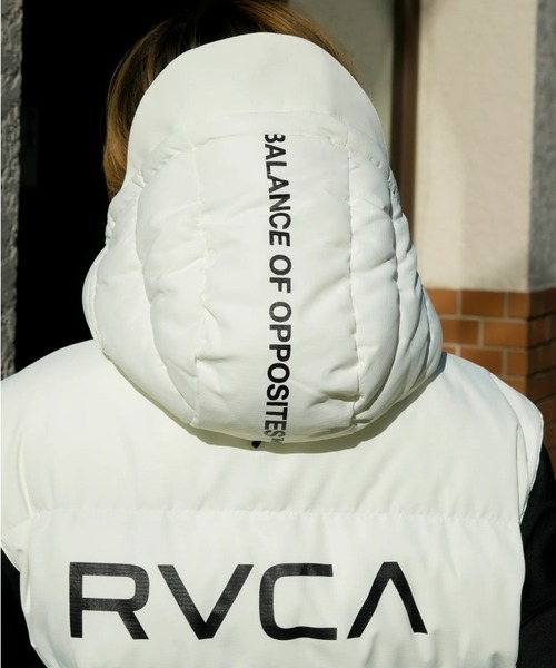 RVCA(ルーカ)の「【RVCA/ルーカ】24AW RVCA PUFFER VEST/ルーカドローコード付きエコダウンベスト(ダウンベスト・メンズ・ダークカーキ/ホワイト/ブラック・MEDIUM/SMALL)」の1枚目の写真