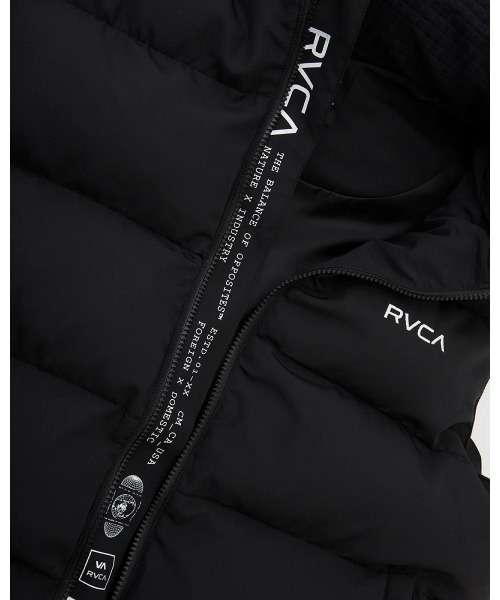 RVCA(ルーカ)の「【RVCA/ルーカ】24AW RVCA PUFFER VEST/ルーカドローコード付きエコダウンベスト(ダウンベスト・メンズ・ダークカーキ/ホワイト/ブラック・MEDIUM/SMALL)」の10枚目の写真