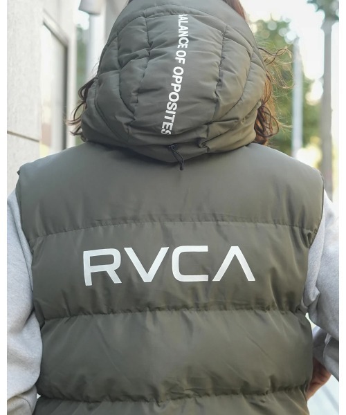 RVCA(ルーカ)の「【RVCA/ルーカ】24AW RVCA PUFFER VEST/ルーカドローコード付きエコダウンベスト(ダウンベスト・メンズ・ダークカーキ/ホワイト/ブラック・MEDIUM/SMALL)」の22枚目の写真