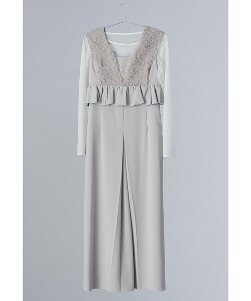 最終価格 【et.UNiVER】 2点セット フリルペプラム ドレス 結婚式 最終価格 et UNiVER 2点セット フリルペプラム ドレス 結婚式 のセット