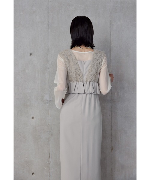 最終価格 【et.UNiVER】 2点セット フリルペプラム ドレス 結婚式 最終価格 【et.UNiVER】 2点セット フリルペプラム ドレス 結婚式