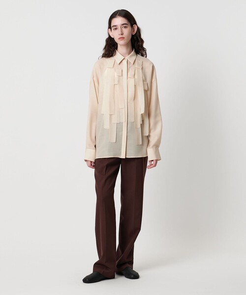 AEWEN MATOPH(イウエン マトフ)の「<AEWEN MATOPH>フリンジブラウス(シャツ/ブラウス・レディース・ブラック/オフホワイト・FREE)」の3枚目の写真