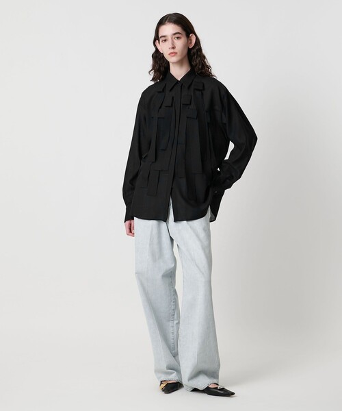 AEWEN MATOPH(イウエン マトフ)の「<AEWEN MATOPH>フリンジブラウス(シャツ/ブラウス・レディース・ブラック/オフホワイト・FREE)」の6枚目の写真