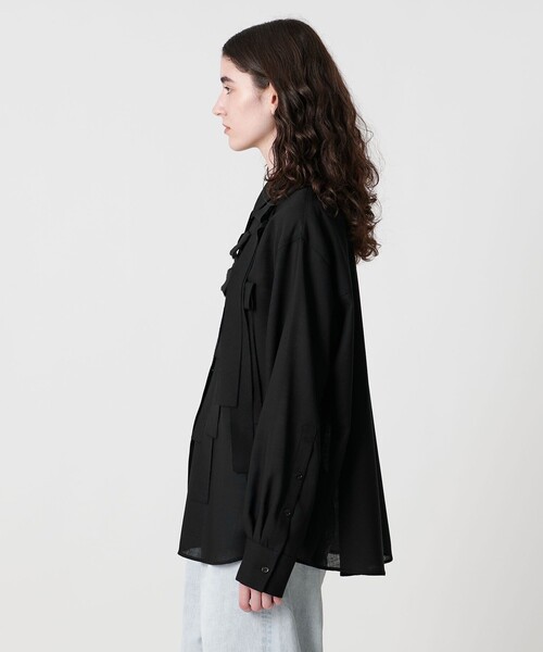 AEWEN MATOPH(イウエン マトフ)の「<AEWEN MATOPH>フリンジブラウス(シャツ/ブラウス・レディース・ブラック/オフホワイト・FREE)」の8枚目の写真