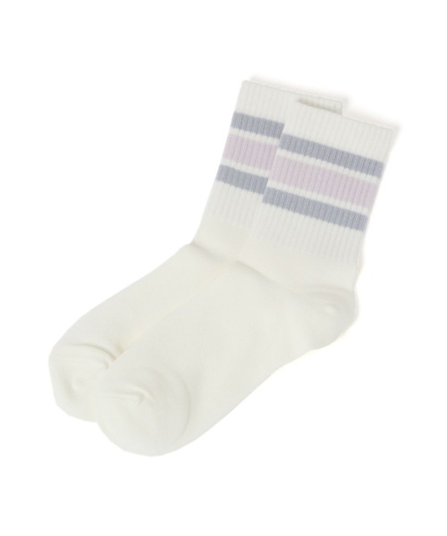 GLOBAL WORK（グローバルワーク）の「消臭ソックス/576997（ソックス/靴下・キッズ・ホワイト系2/ホワイト系1/ピンク/サックスブルー/ホワイト系9/グリーン/ホワイト系その他/ホワイト/ホワイト系7/ホワイト系その他3/パープル/ブルー/ホワイト系/グレー/ホワイト系8/ホワイト系その他2/オフホワイト/ブラック/ブルー系その他2/ボルドー/ブルー系その他4/ブラック系その他6/レッド系その他/ホワイト系4/グレー系その他/ブラック系9/ホワイト系その他6/グレー系その他2/ターコイズブルー/ホワイト系3/ブルー系その他7/チェリーピンク/ミント/ブルー系その他3/レッド系その他2/ピンク系その他7/イエロー・MEDIUM/LARGE/X-LARGE）」の6枚目の写真