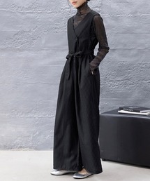 交渉中　トゥエンティーズ　サロペット オールインワン　ハイウエスト　ブラック CORNERS サロペット オーバーオール by yui ハイウエストツイル