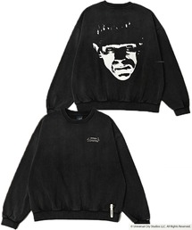 【ADAMPATEK/アダムパテック】Frankenstein face print crewneck プリントスウェット