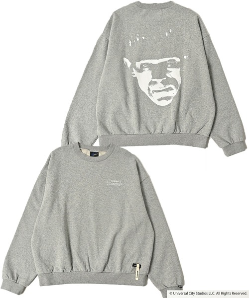 ADAM PATEK(アダムパテック)の「【ADAMPATEK/アダムパテック】Frankenstein face print crewneck プリントスウェット(スウェット・メンズ・ブラック/グレー・2/1)」の21枚目の写真