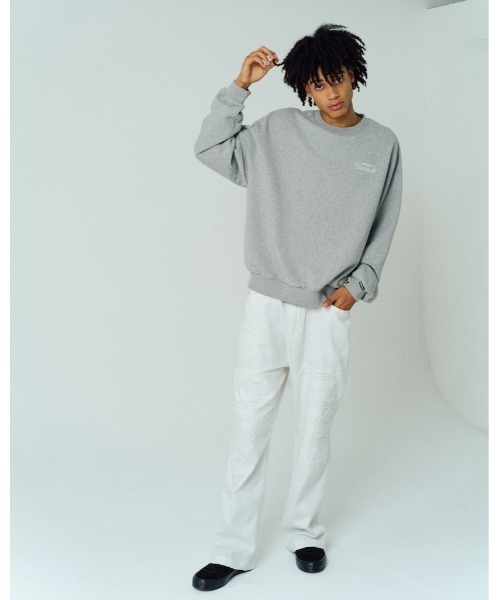 ADAM PATEK(アダムパテック)の「【ADAMPATEK/アダムパテック】Frankenstein face print crewneck プリントスウェット(スウェット・メンズ・ブラック/グレー・2/1)」の22枚目の写真