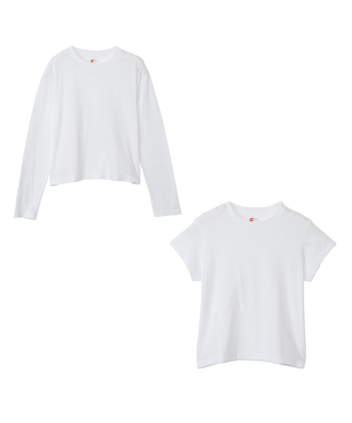 HANES(ヘインズ)の「【Hanes】Hanes & DODO JEAN 百々千晴さんコラボ DODOJEAN 2PクルーネックTシャツ HW1-C701(Tシャツ/カットソー・レディース・ブラック/ホワイト・M/L)」の19枚目の写真