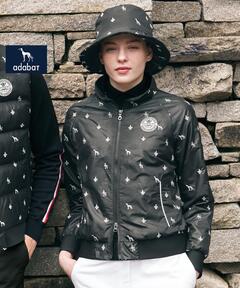 ブランド古着】フラミンゴ総柄テディジャケット（ダウンジャケット