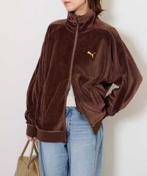 PUMA(プーマ)の「別注【PUMA / プーマ】T7JKT(その他アウター・レディース・ネイビー/ブラウン・MEDIUM)」の10枚目の写真