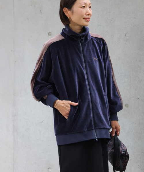 PUMA(プーマ)の「別注【PUMA / プーマ】T7JKT(その他アウター・レディース・ネイビー/ブラウン・MEDIUM)」の19枚目の写真
