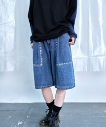 Nora Lily（ノラリリー）の「【Nora Lily】Studs Denim Half Pants（デニムパンツ）」