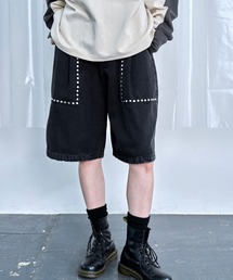 Nora Lily（ノラリリー）の「【Nora Lily】Studs Denim Half Pants（デニムパンツ）」