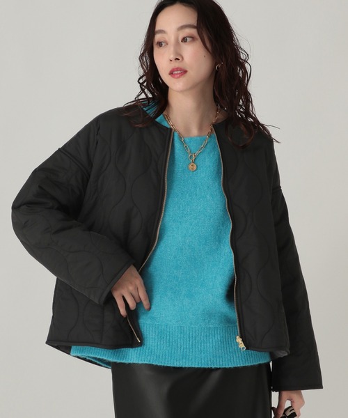 リバーシブルファージャケット/491545（ノーカラージャケット）｜Elura