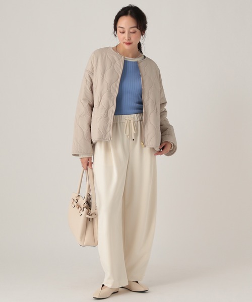 Elura（エルーラ）の「リバーシブルファージャケット/491545（ノーカラージャケット・レディース・ベージュ/チャコールグレー/ベージュ系/チャコール・SMALL/MEDIUM）」の10枚目の写真