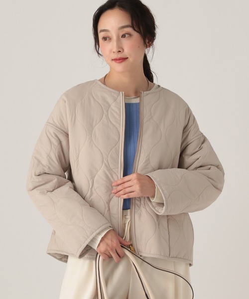 Elura（エルーラ）の「リバーシブルファージャケット/491545（ノーカラージャケット・レディース・ベージュ/チャコールグレー/ベージュ系/チャコール・SMALL/MEDIUM）」の11枚目の写真