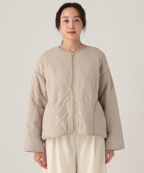 Elura（エルーラ）の「リバーシブルファージャケット/491545（ノーカラージャケット・レディース・ベージュ/チャコールグレー/ベージュ系/チャコール・SMALL/MEDIUM）」の12枚目の写真