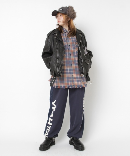 RNA（アールエヌエー）の「B2931 フリンジチェックシャツ（シャツ/ブラウス・レディース・グリーン/ブルー/オレンジ・MEDIUM）」の17枚目の写真