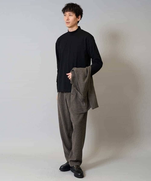 a.v.v(アーヴェヴェ)の「【イージーケア/シワになりにくい】ツイードストレッチワンタックワイドイージースラックス【洗濯機で洗える】(その他パンツ・メンズ・ブラウン・48/50/46)」の22枚目の写真