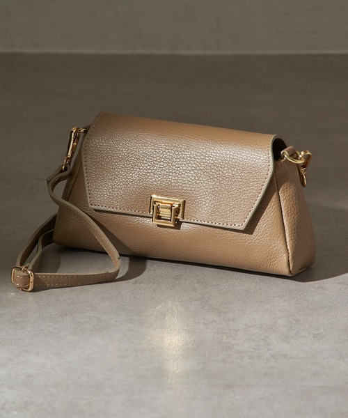 セール】【AULENTTI】2way チェーン付 金具ショルダーバッグ DI-3811