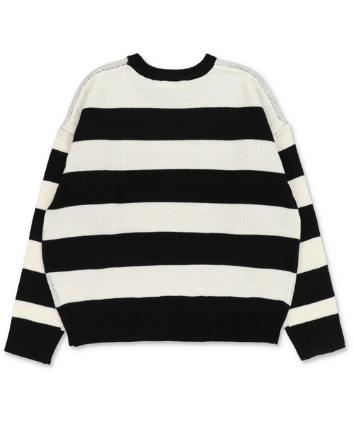 SPINNS(スピンズ)の「ふわっと可愛い☆スター×ボーダーゆるニット/ウィッシュコア(ニット/セーター・レディース・ホワイト×ブラック/ブラック×グレー/グレー系その他・ONESIZE)」の21枚目の写真