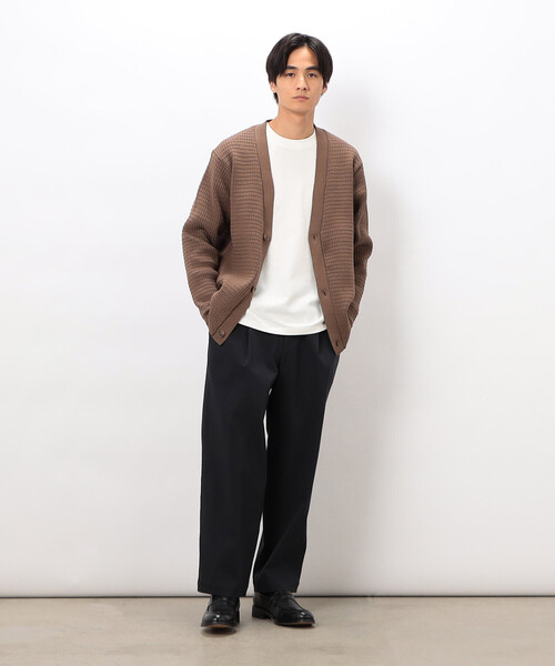 COMME CA ISM(コムサイズム)の「ワッフルカーディガン(カーディガン/ボレロ・メンズ・アイボリー/ブルー/ブラウン/レッド/チャコール・LARGE/MEDIUM)」の18枚目の写真