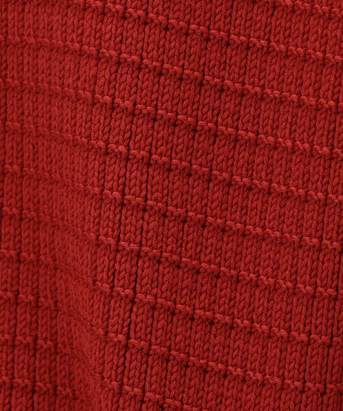 COMME CA ISM(コムサイズム)の「ワッフルカーディガン(カーディガン/ボレロ・メンズ・アイボリー/ブルー/ブラウン/レッド/チャコール・LARGE/MEDIUM)」の15枚目の写真