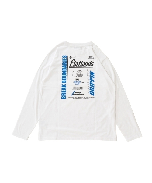 GLAZOS（グラソス）の「【プチプラ】バック２トーンロゴプリント長袖Tシャツ（ニット/セーター・キッズ・ブラウン/ブラック/ホワイト/ブルー/ネイビー/オレンジ・170cm/180cm/150cm/160cm）」の7枚目の写真