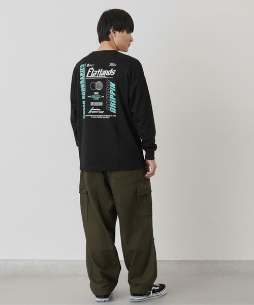 GLAZOS（グラソス）の「【プチプラ】バック２トーンロゴプリント長袖Tシャツ（ニット/セーター・キッズ・ブラウン/ブラック/ホワイト/ブルー/ネイビー/オレンジ・170cm/180cm/150cm/160cm）」の14枚目の写真