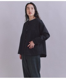 SIPULI（シプリ）の「Coated Cotton Poly Twill ヘンリーハーフコート（ダウンジャケット/コート・レディース）」